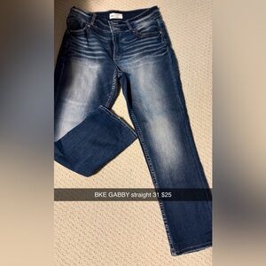 BKE Gabby Denim Jeans in Faded Blue